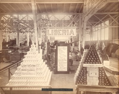 Exposition de savon et de café du Liberia, Hall Agricole, Exposition du Centenaire de Philadelphie, 1876 (photo albuminée) - American Photographer