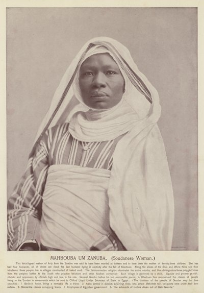 Mahbouba Um Zanuba, Femme soudanaise - American Photographer