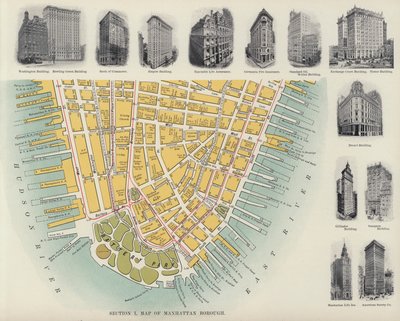 Carte du Borough de Manhattan - American Photographer