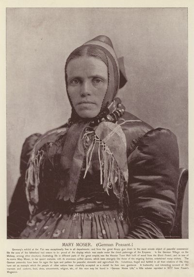 Mary Moser, paysanne allemande - American Photographer