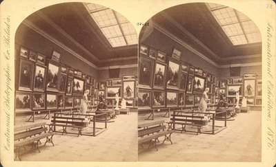 Memorial Hall, Département américain, Exposition internationale du centenaire de 1876, Philadelphie (épreuve stéréoscopique) - American Photographer