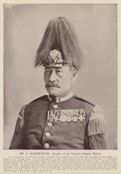 M. E Ruscheweyh, chef de la fanfare d