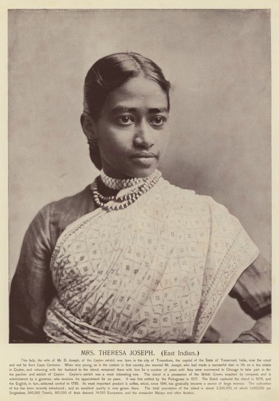 Mme Theresa Joseph, Indienne orientale - American Photographer