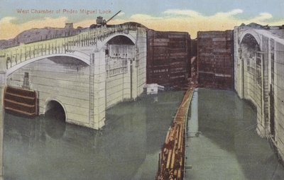 Canal de Panama, chambre ouest de l