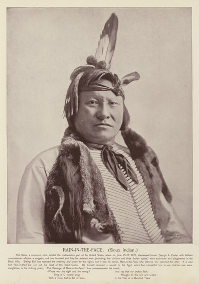 Rain-in-the-Face, Indien Sioux - American Photographer