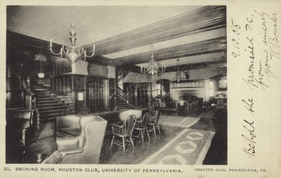 Salle de fumeurs, Houston Club, Université de Pennsylvanie, Philadelphie - American Photographer