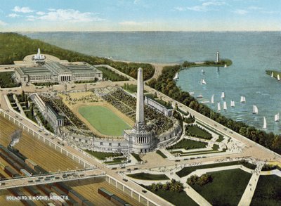 Soldiers Field et Field Museum au bord du lac - American Photographer
