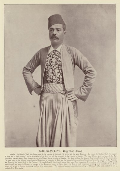 Solomon Levi, Juif égyptien - American Photographer