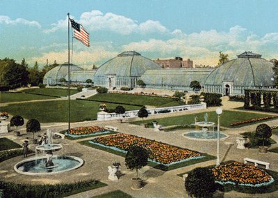 Jardins en contrebas et conservatoire, Washington Park - American Photographer