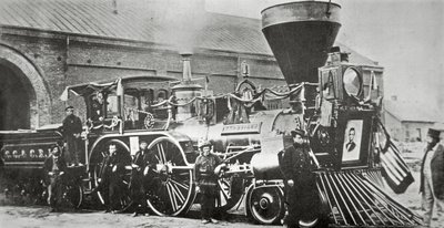 La locomotive qui a tiré le train funéraire d