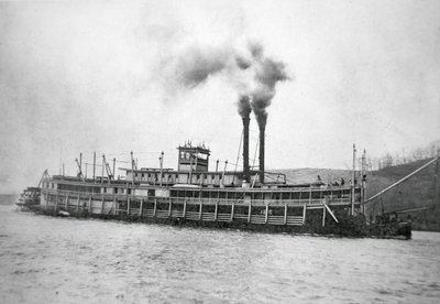 Le bateau à roue arrière 