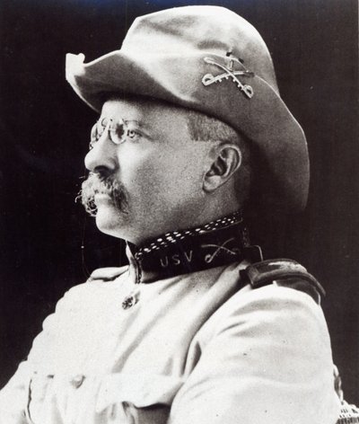 Theodore Roosevelt en tant que lieutenant-colonel du 1er US Volunteer Cavalry en 1898 - American Photographer