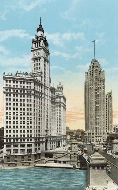 Wrigley Building et Tribune Tower - American Photographer