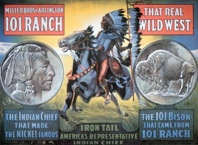 Affiche du spectacle Wild West du Ranch 101, avec 