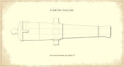 Canon de côte de 32 livres, extrait du manuel officiel de l