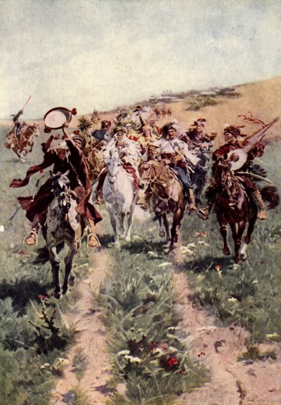 Une procession de mariage cosaque - American School