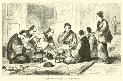 Une famille japonaise au dîner - American School