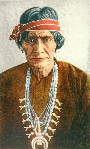 Un homme-médecine Navajo du Nouveau-Mexique, vers 1900 - American School