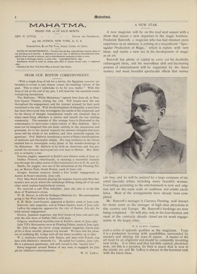 Une nouvelle étoile, Frederick Bancroft - American School