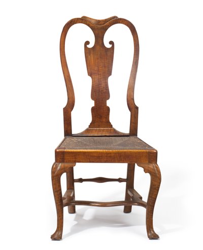 Chaise latérale en érable figuré de l