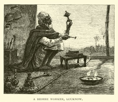 Un travailleur bidree, Lucknow - American School