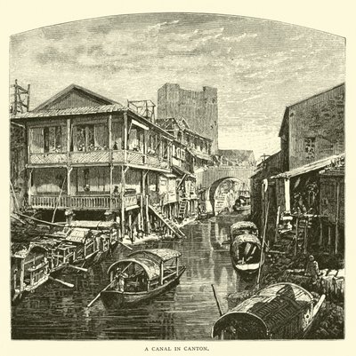 Un canal à Canton - American School