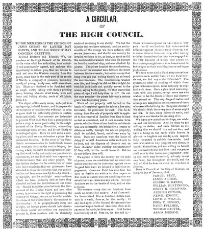 Circulaire du Haut Conseil de l