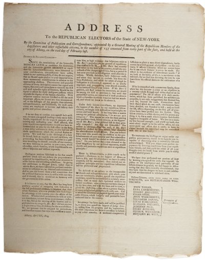 Adresse aux électeurs républicains de l