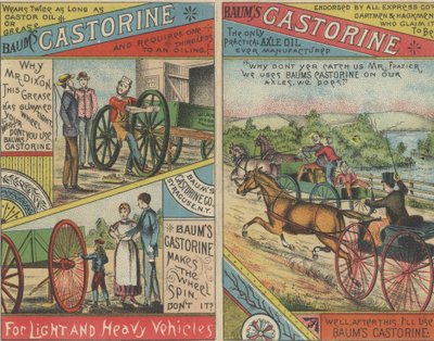 Publicité pour le Castorine de Baum, 1884 - American School