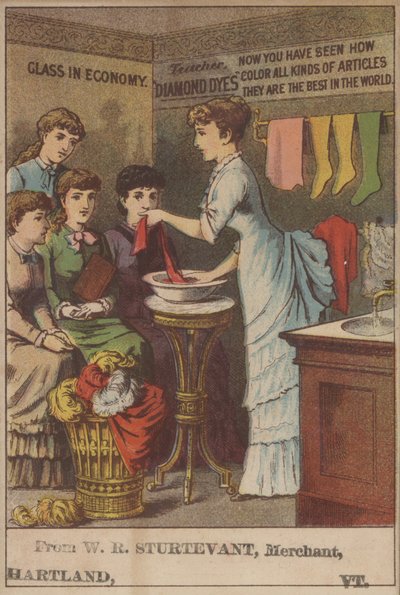 Publicité pour Diamond Dyes - American School