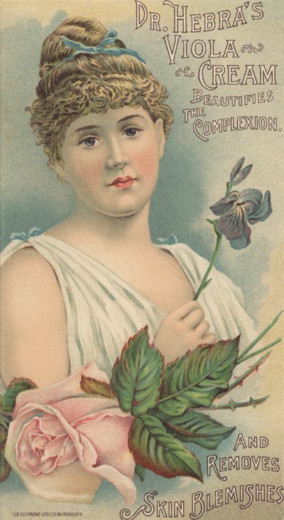 Publicité pour la crème Viola du Dr. Hebra, c.1897 - American School