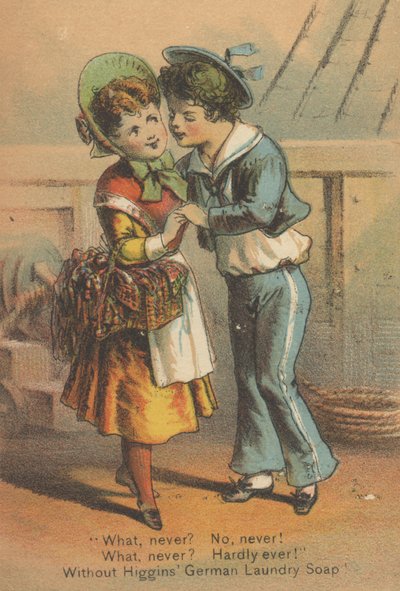 Publicité pour le savon de lessive allemand de Higgins, c.1880 - American School