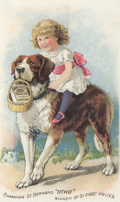 Publicité pour le composé de lavage Pearline de James Pyle, c.1880 - American School