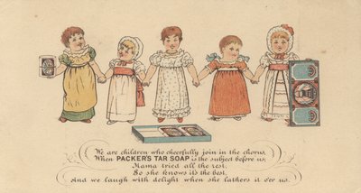 Publicité pour le savon au goudron de Packers, c.1880 - American School