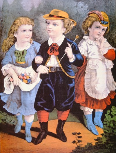 Modes enfantines américaines, publié par Currier & Ives - American School
