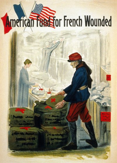 Fonds américains pour les blessés de guerre français - vers 1917 - American School