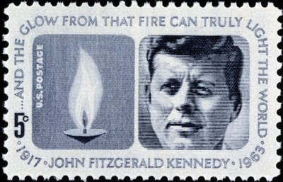 Timbre américain sur John Fitzgerald Kennedy - American School