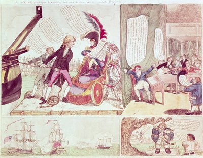 Un vieux philosophe enseignant à son fils fou des projets économiques, vers 1807 - American School