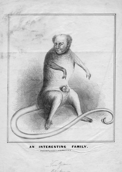Une famille intéressante, publié par H R Robinson, New York, vers 1845 - American School