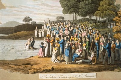 Cérémonie anabaptiste en Amérique du Nord - American School