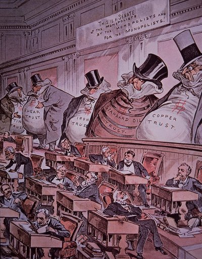 Caricature anti-trust des 