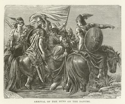 Arrivée des Huns sur le Danube - American School