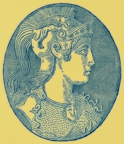 Athéna, illustration de History of Greece par Victor Duruy, publiée en 1890 - American School