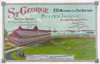 Terrain de baseball à St. George Park, Staten Island - American School