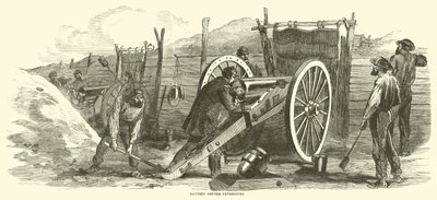 Batterie devant Petersburg, juin 1864 - American School