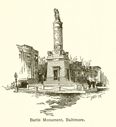 Monument de la Bataille, Baltimore - American School