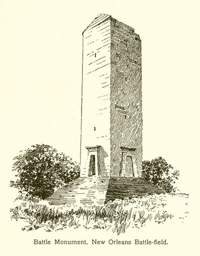 Monument de la Bataille, Champ de Bataille de la Nouvelle-Orléans - American School