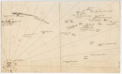 Plan de bataille pour le siège du port de Boston, c.1775-1776 - American School