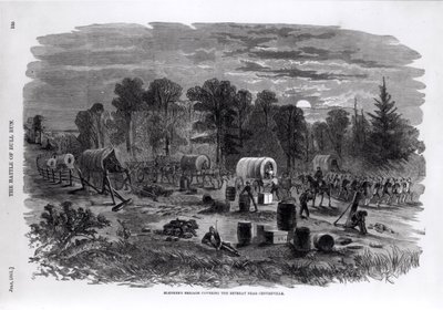 La brigade de Blenker couvrant la retraite près de Centreville, juillet 1861, de 