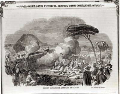 Massacre sanglant des Américains à La Havane, septembre 1851, de 